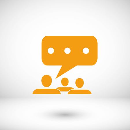 speech bubble vector icon, flat design best vector iconのイラスト素材