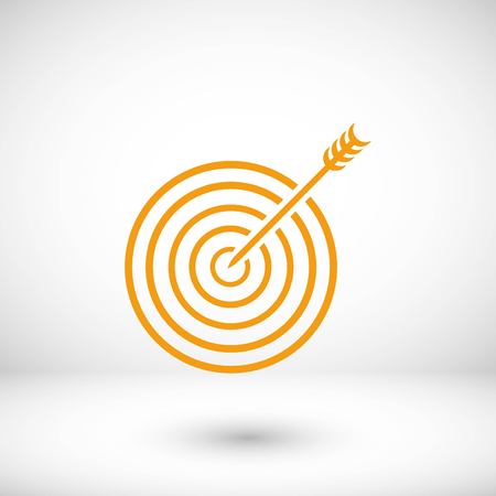 Target icon vector, flat design best vector iconのイラスト素材