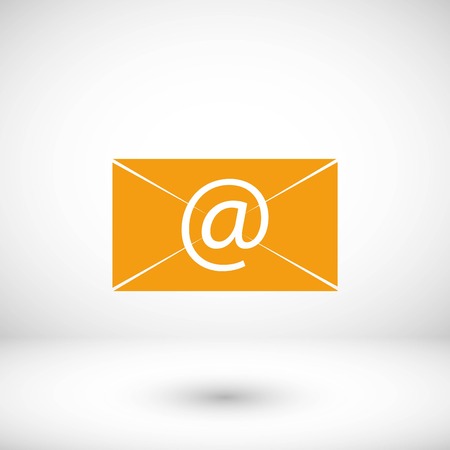 Mail icon vector, flat design best vector iconのイラスト素材