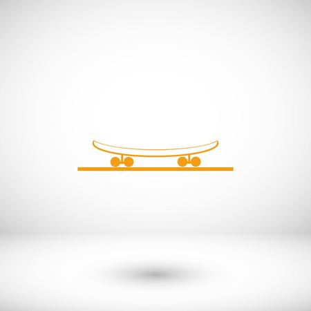 icon of skateboard, flat design best vector iconのイラスト素材