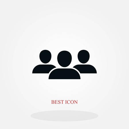 Group icon vector, flat design best vector iconのイラスト素材
