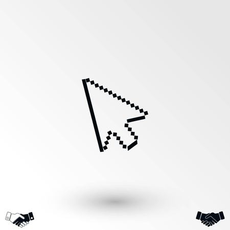 computer arrow icon, flat design best vector iconのイラスト素材