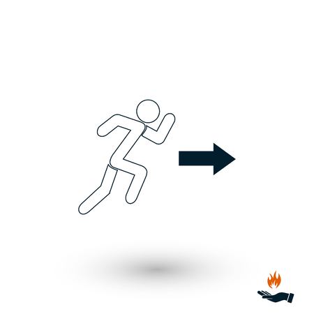 man icon vector, flat design best vector iconのイラスト素材