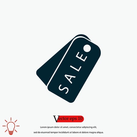 sale tag icon,vector, flat design best vector iconのイラスト素材