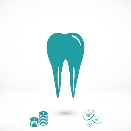 Tooth iconvector, flat design best vector iconのイラスト素材