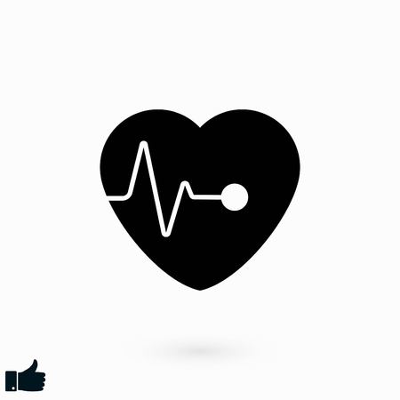 hearts vector icon, flat design best vector iconのイラスト素材