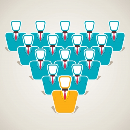 leadership concept vectorのイラスト素材