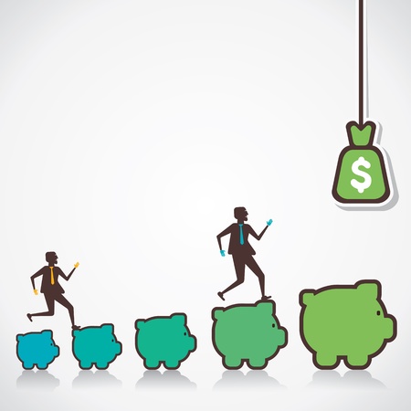 make more money concept vectorのイラスト素材