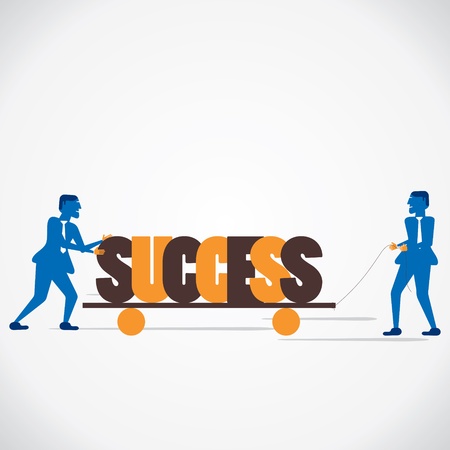 men shift success word vectorのイラスト素材