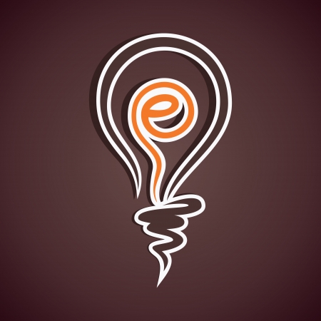 internet symbol in bulb vectorのイラスト素材