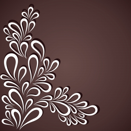 creative white flora in dark backgroundのイラスト素材