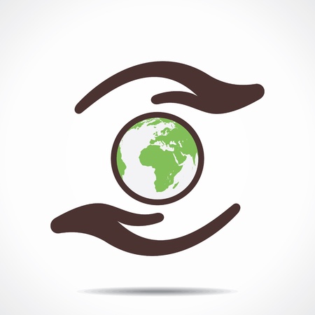 save earth conceptのイラスト素材