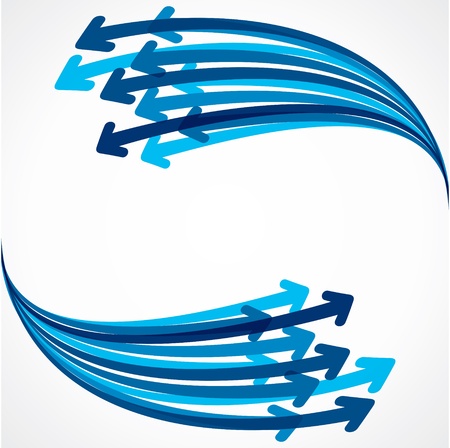 Blue arrow backgroundのイラスト素材