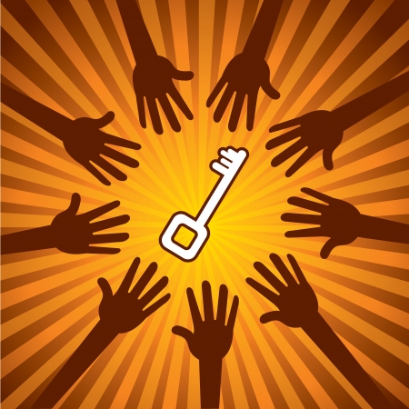 success want every peopleのイラスト素材