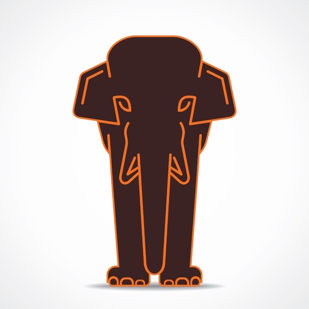 creative elephant design stock vectorのイラスト素材