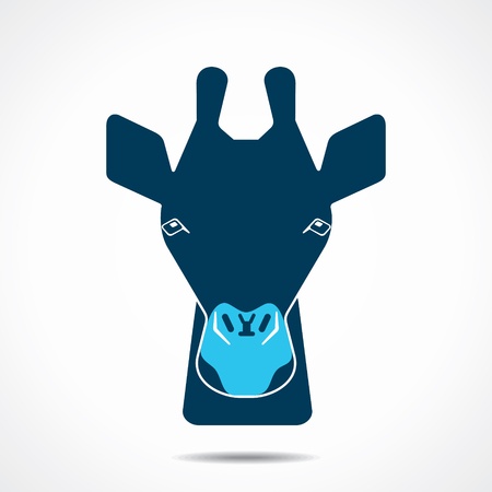 zebra abstract face design stock vectorのイラスト素材