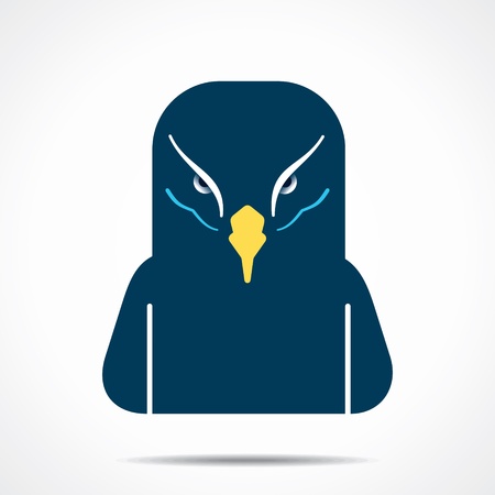 creative eagle face stock vectorのイラスト素材