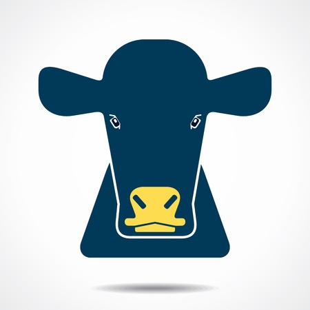 cow creative face stock vectorのイラスト素材