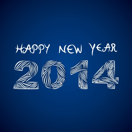 creative happy new year 2014 background vectorのイラスト素材