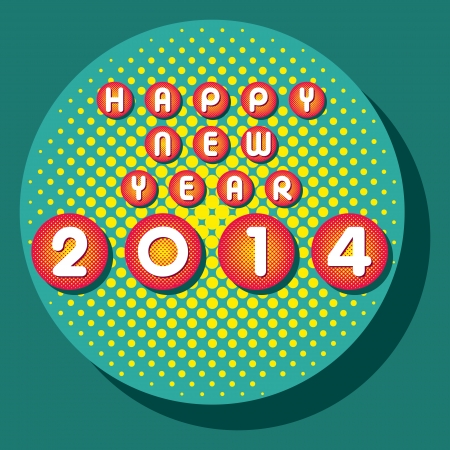 creative happy new year 2014 background のイラスト素材