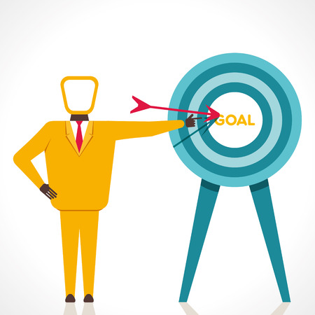 focus on your goal concept vectorのイラスト素材