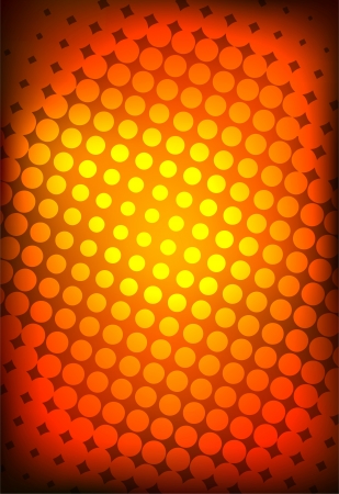 halftone design in orange background vectorのイラスト素材