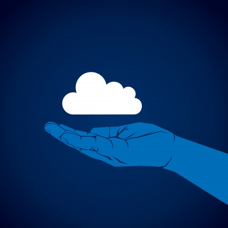 cloud computing concept background vectorのイラスト素材