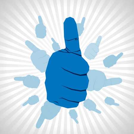 thumb up icon background vectorのイラスト素材