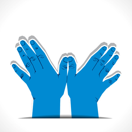 hand make flying bird shape vectorのイラスト素材