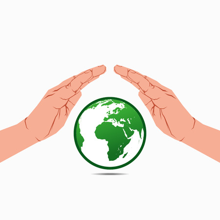 save earth concept vectorのイラスト素材