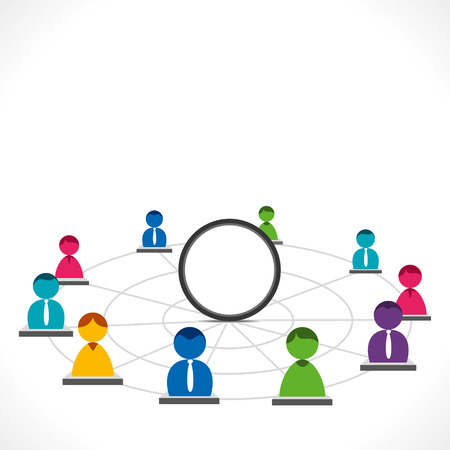 people networkのイラスト素材