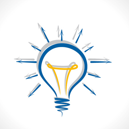 share your idea concept bulb design vectorのイラスト素材