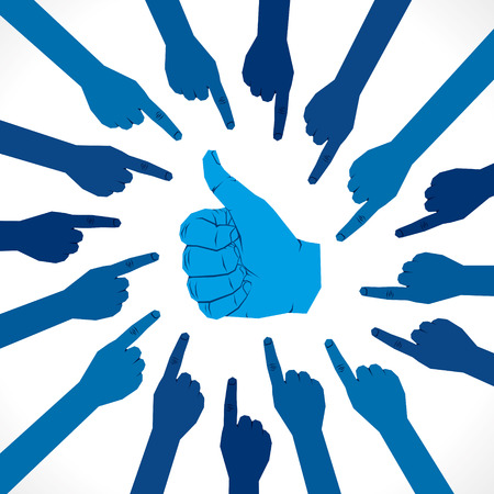 finger pointed on hand like symbol background vectorのイラスト素材