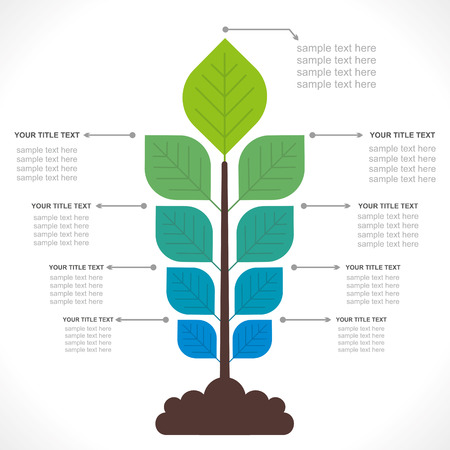 tree creative info-graphics concept vectorのイラスト素材