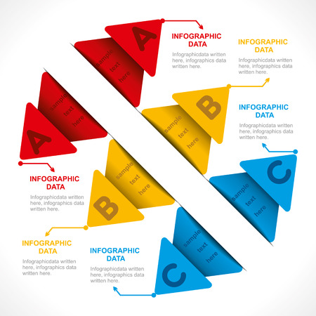 creative info-graphics or design brochure concept vectorのイラスト素材