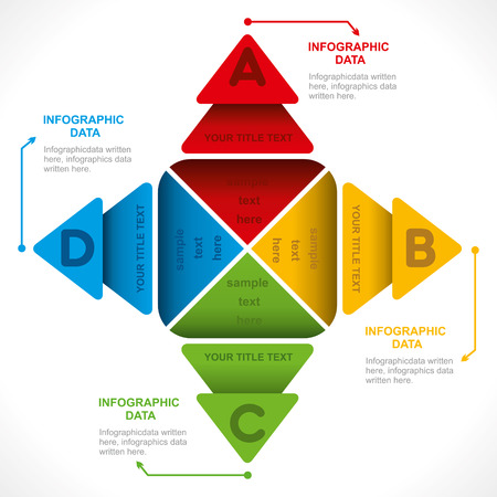 creative arrow or info-graphics design concept vectorのイラスト素材