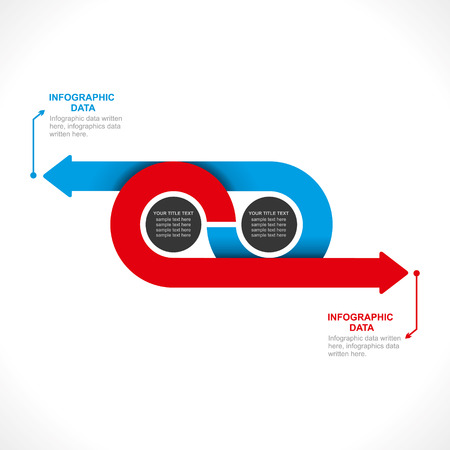 creative arrow info-graphics design concept のイラスト素材