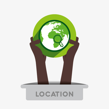 search location icon design concept vectorのイラスト素材