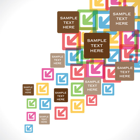 creative business info-graphics design with colorful arrow background vectorのイラスト素材