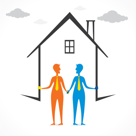 design your dream home design concept vectorのイラスト素材