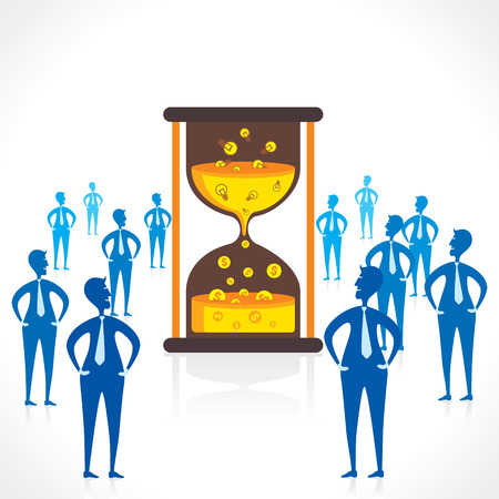 your idea convert into money by limited time concept vectorのイラスト素材