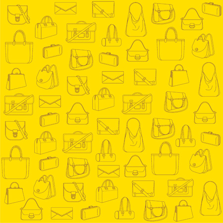 creative fashion bag pattern background vectorのイラスト素材