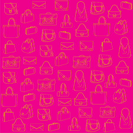 creative fashion bag pattern background vectorのイラスト素材