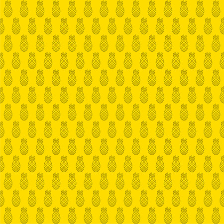 pineapple seamless background design のイラスト素材