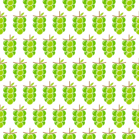 green grapes bunch pattern design for wrapping gift vectorのイラスト素材