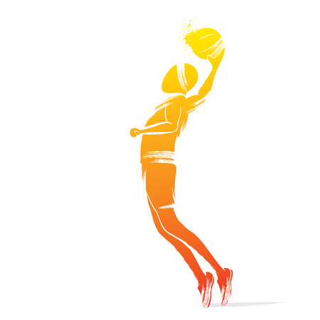 basketball player design vectorのイラスト素材