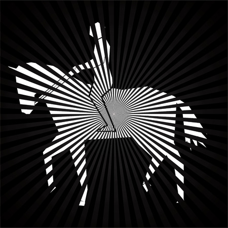 creative horse riding player design vectorのイラスト素材