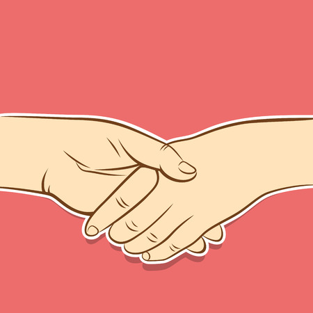 handshake symbol or meeting concept design vectorのイラスト素材