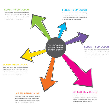 creative business info-graphics design vectorのイラスト素材