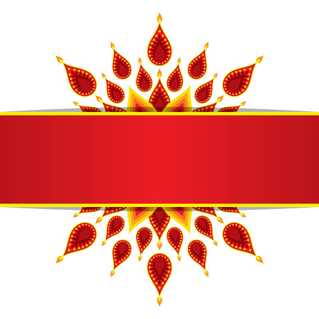creative happy diwali greeting card design vectorのイラスト素材